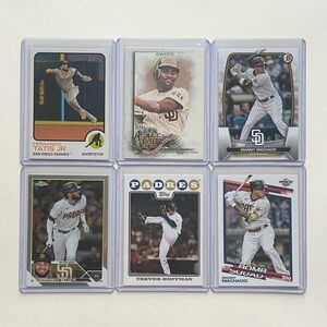 Lot of 6 San Diego Padres Topps MLB Baseball Cards
